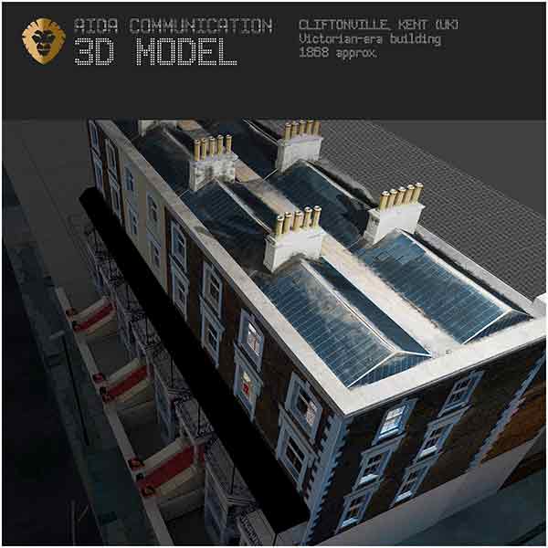Top view - 3D Model Cliftonville Victorian-era building